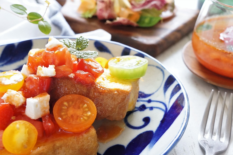 トマトのフレンチトースト