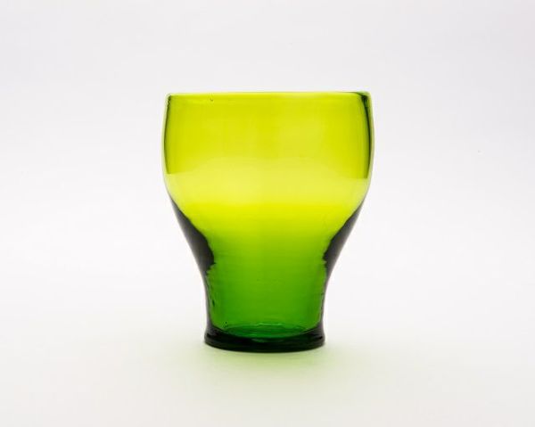 GENSHOKU PIPE GLASS (L) GREEN/琉球ガラス