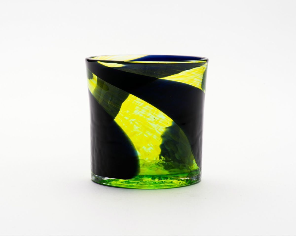 テラス グラス緑（電照菊） RYUKYU GLASS WORKS 海風 | ゆいまー