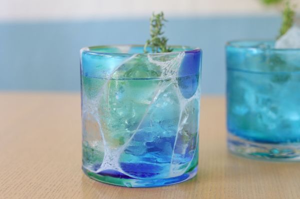 海想ロックグラス　RYUKYU GLASS WORKS 海風