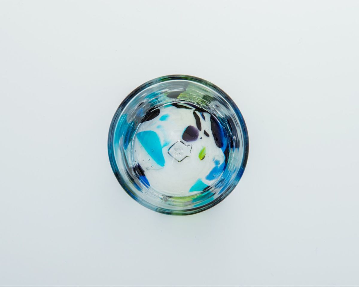 アクアリーフグラス ロックグラス RYUKYU GLASS WORKS 海風 | ゆ