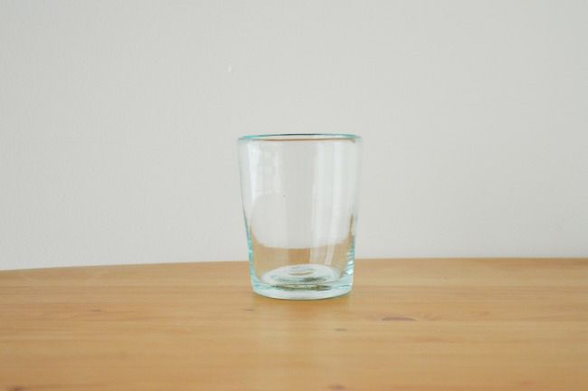 沖縄　吹きガラス　奥原硝子製造所　４半グラス　450ml 数回使用 沖縄 吹きガラス 奥原硝子製造所 4半グラス 450ml 数回使用 沖縄 吹き