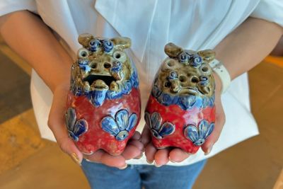 陶芸の置物 楽天市場】【予約販売】datta.沖縄南の島陶芸工房 シーサー作家