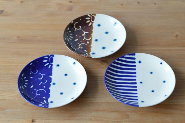 やちむん　一翠窯　長方皿(小）　呉須丸紋　沖縄　陶器 やちむん 一翠窯 長方皿(中) 呉須丸紋 ¥4,400 大人の焼き物