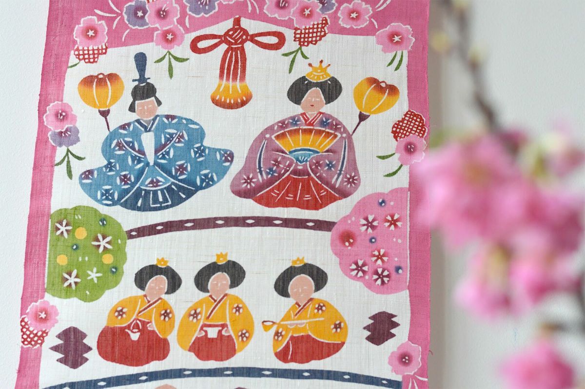 ひな祭りタペストリー 紅型工房ひがしや | ゆいまーる沖縄 ＜Online＞