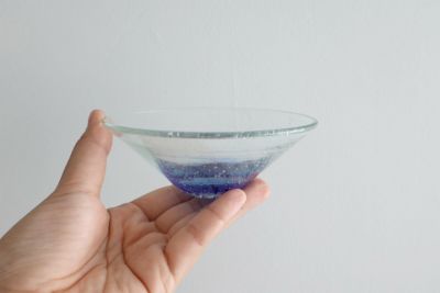 涼み三角鉢（小） ガラス工房ロブスト | ゆいまーる沖縄 ＜Online＞
