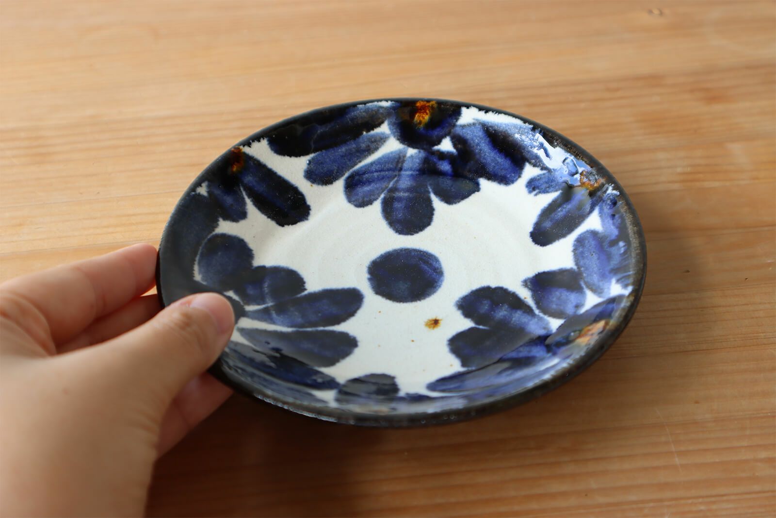 銘々皿 手づくり 伝統工芸手打品 迷わ 龍模様