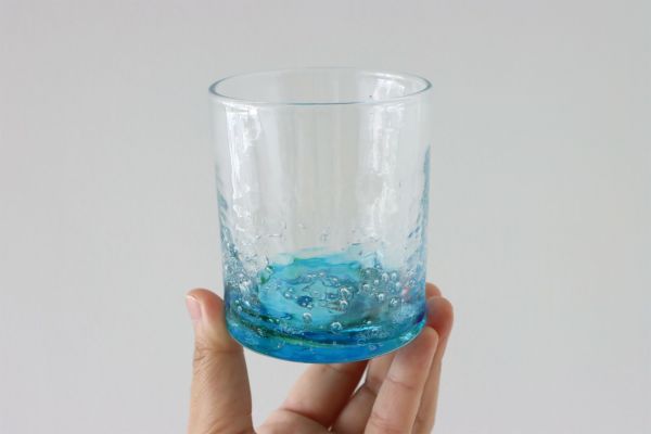 GENSHOKU PIPE GLASS (L) GREEN/琉球ガラス | ゆいまーる沖縄 ＜Online＞