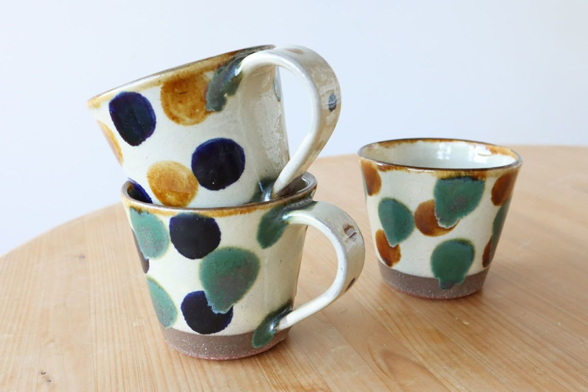 三彩マグカップ 勝窯 | ゆいまーる沖縄 ＜Online＞