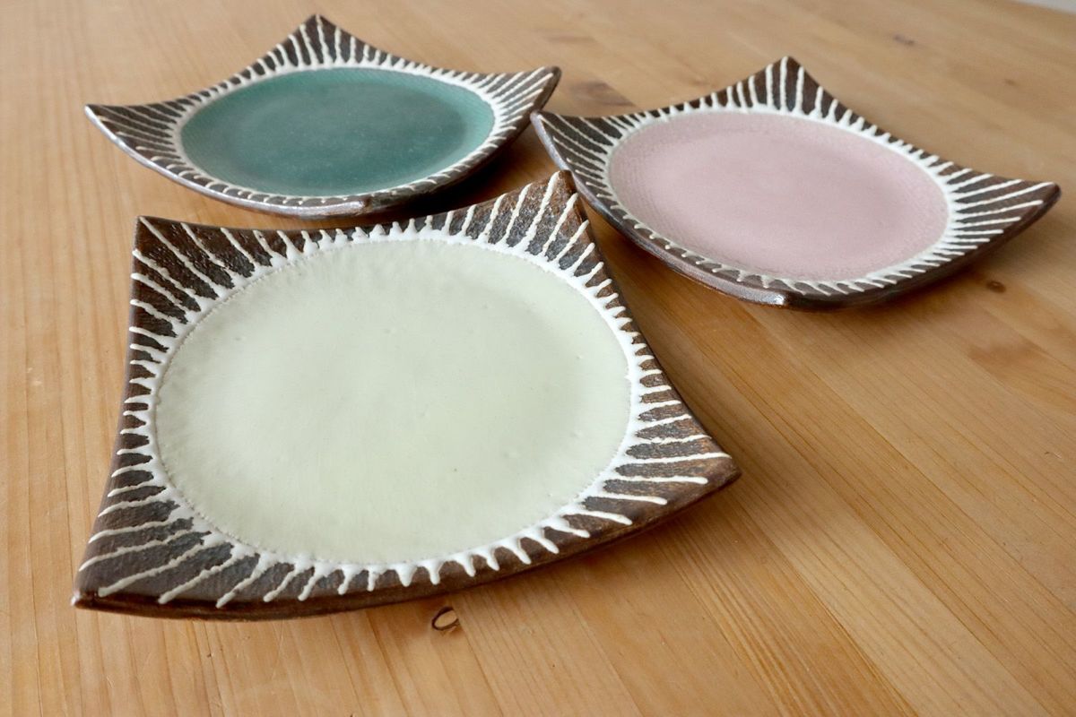 マカロンシリーズ 正方皿5寸 眞正陶房 | ゆいまーる沖縄 ＜Online＞