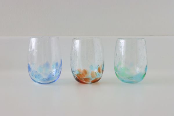 ワインタンブラー小　　RYUKYU GLASS WORKS 海風