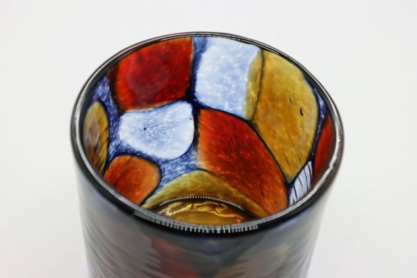 ステンドロックグラス　赤　RYUKYU GLASS WORKS 海風