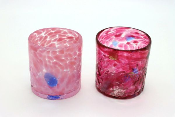 ⑨❣️蘭❣️★Ｎｏ1441 琉球ガラスフリット✨ピンク＆シルバー★15ｇ 泡花タルグラス / 琉球ガラス工房 雫 | ゆいまーる沖縄 ＜Online＞