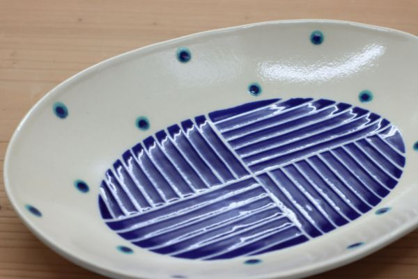 楕円皿（大）　高江洲陶磁器