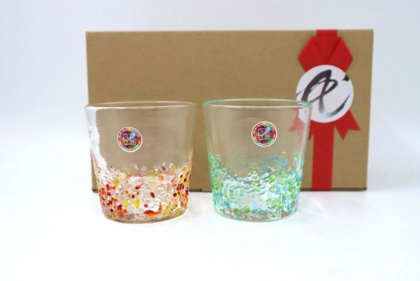 つぶ丸グラスのペアギフト てぃだ工房 | ゆいまーる沖縄 ＜Online＞