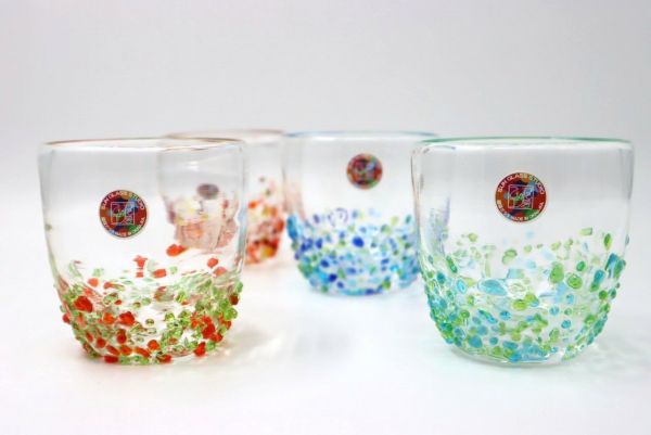 つぶつぶカップグラスのペアギフト  てぃだ工房
