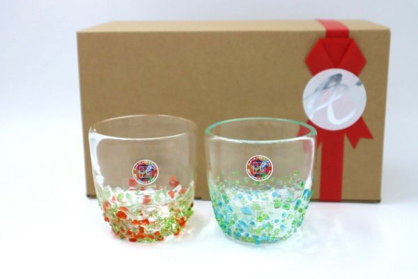 つぶ丸グラスのペアギフト てぃだ工房 | ゆいまーる沖縄 ＜Online＞