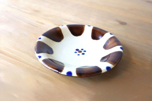 五寸皿 コバルトチチチャン/ノモ陶器製作所 | ゆいまーる沖縄 ＜Online＞